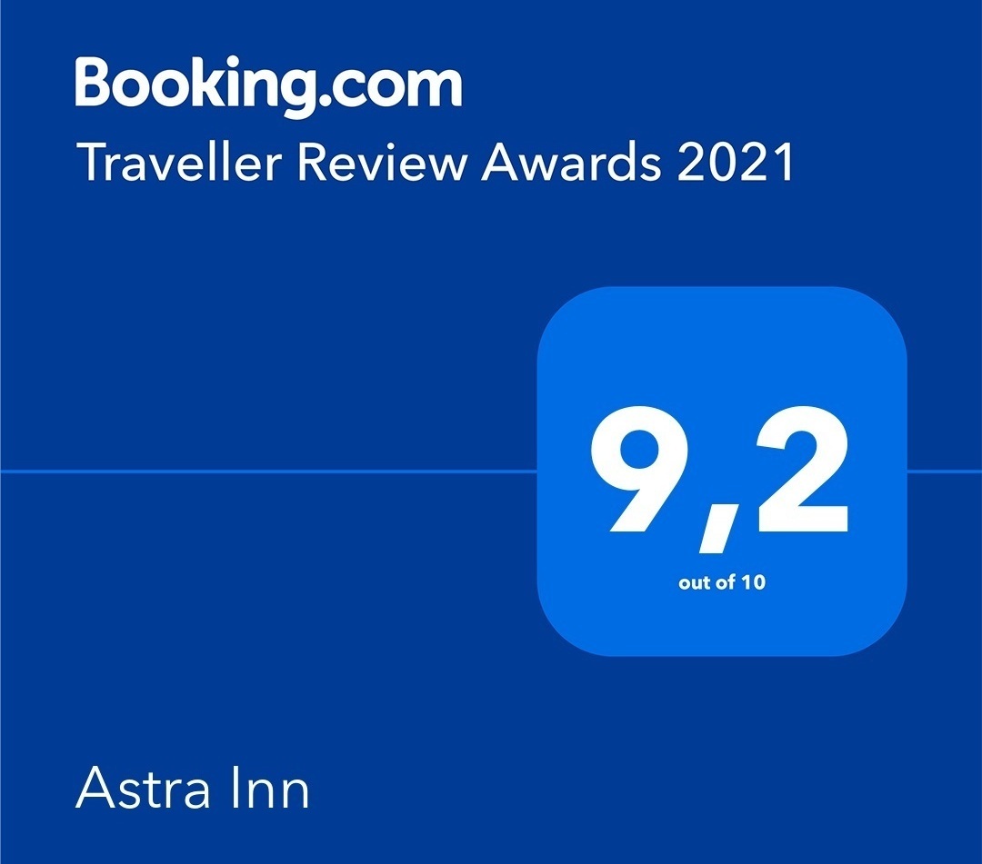 Победа мини-отеля "Astra Inn" в ежегодной премии Guest Review Awards от booking.com по итогам 2021 года
